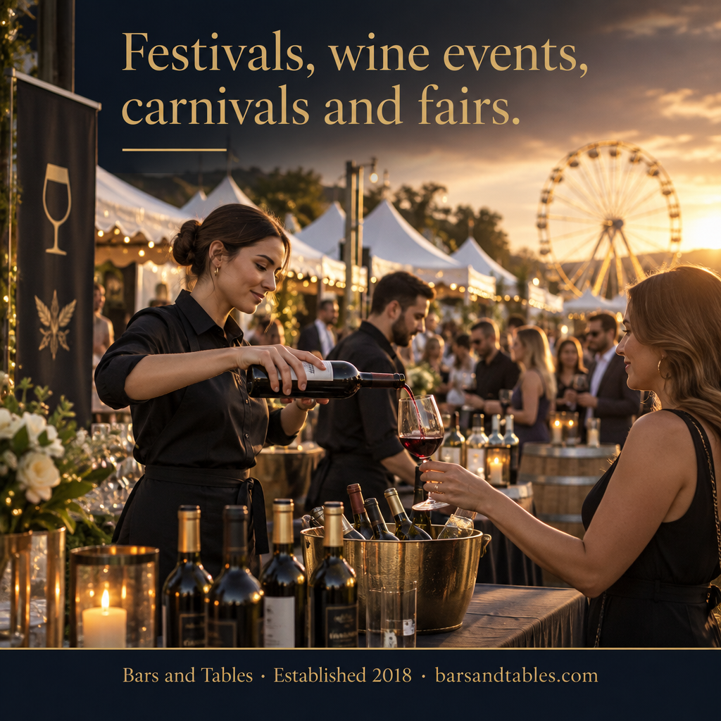 Festivals, wine events, carnivals and fairs